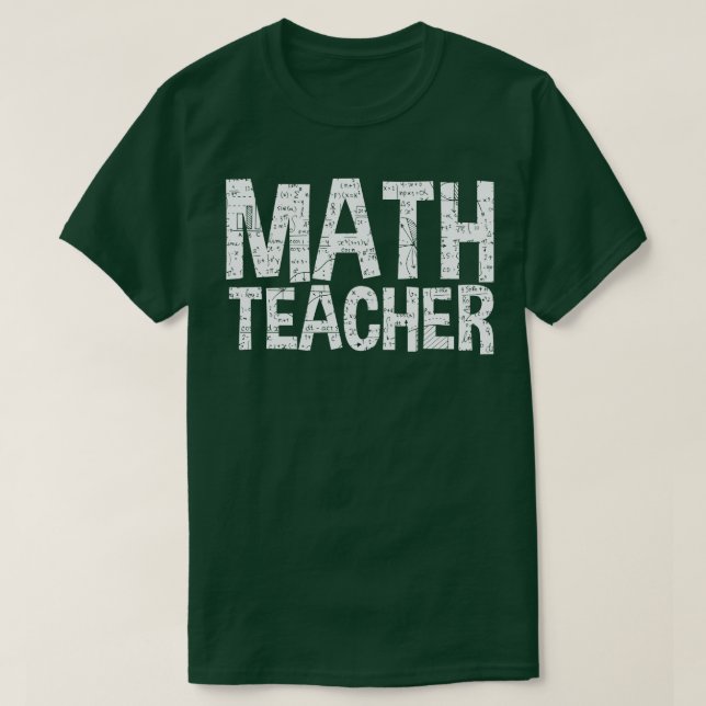 Math Teacher Funny T-Shirt (Design vorne)