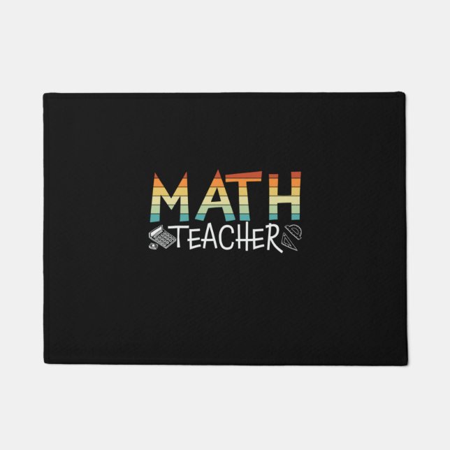 Math Teacher Fußmatte (Vorderseite)