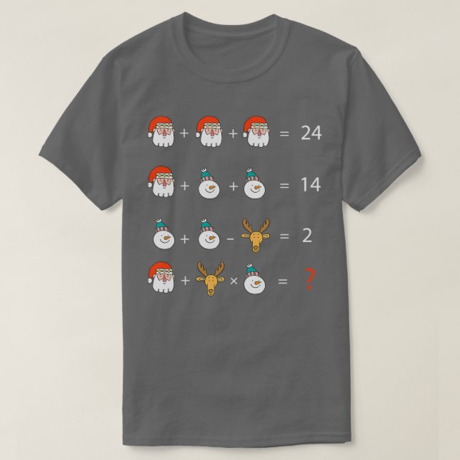 Math Teacher Gleichung 3 T-Shirt (Design vorne)