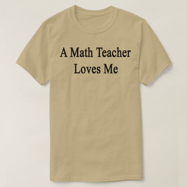 Math Teacher Loves T-Shirt (Design vorne)