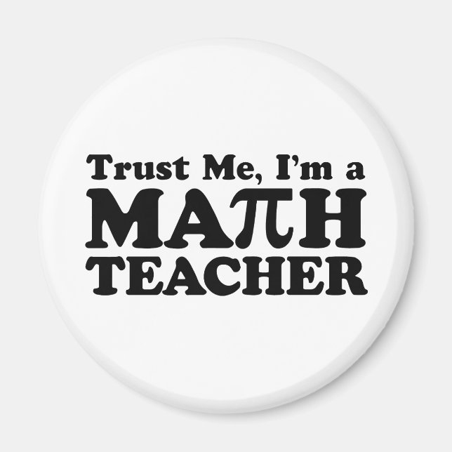 Math Teacher Magnet (Vorne)