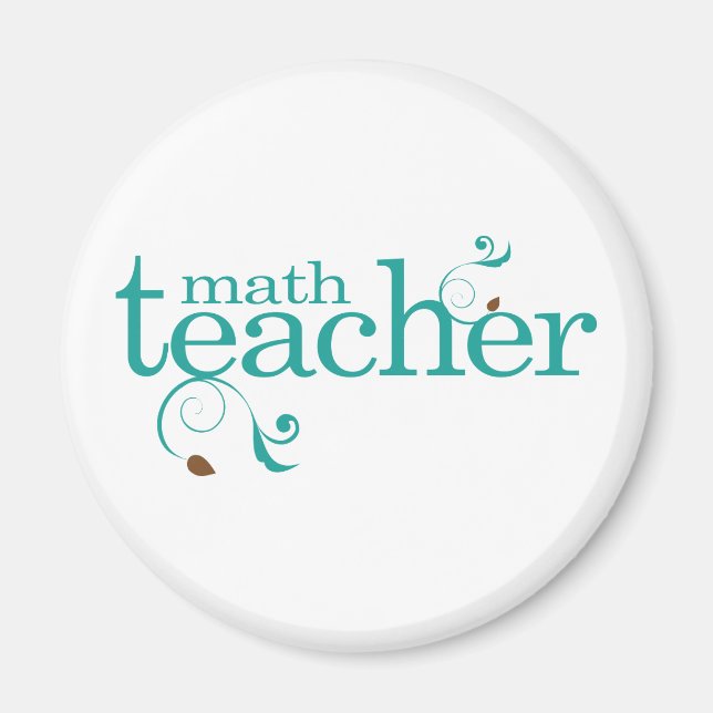 Math Teacher Magnet (Vorne)