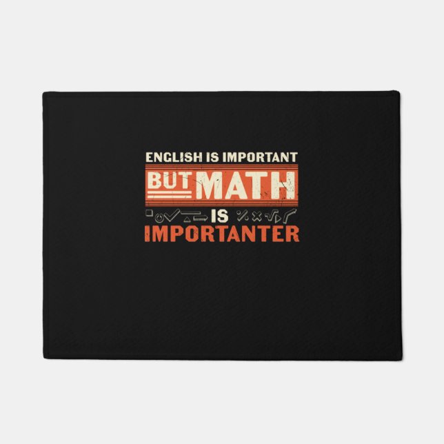 Math Teacher Math Is Importanter Fußmatte (Vorderseite)