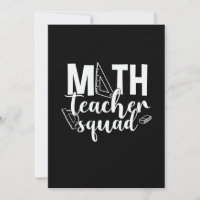 Math Teacher Math Teacher Squad