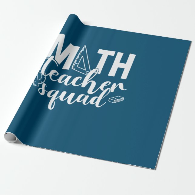 Math Teacher Math Teacher Squad Geschenkpapier (Ungerollt)