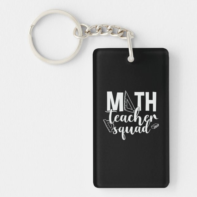 Math Teacher Math Teacher Squad Schlüsselanhänger (Vorderseite)
