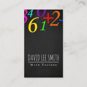 Math Teacher / Math Tutor Visitenkarte