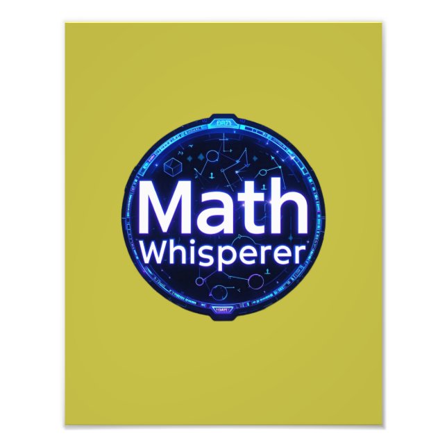 Math Teacher Math Whisperer Fotodruck (Vorne)