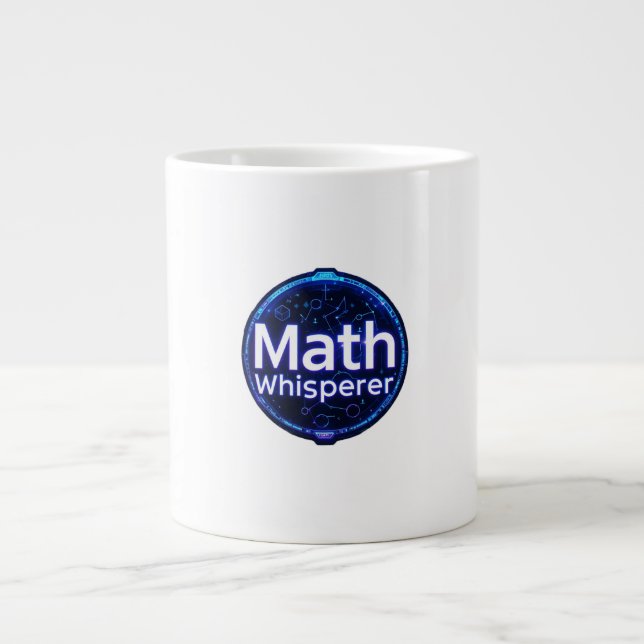 Math Teacher Math Whisperer Jumbo-Tasse (Vorderseite)