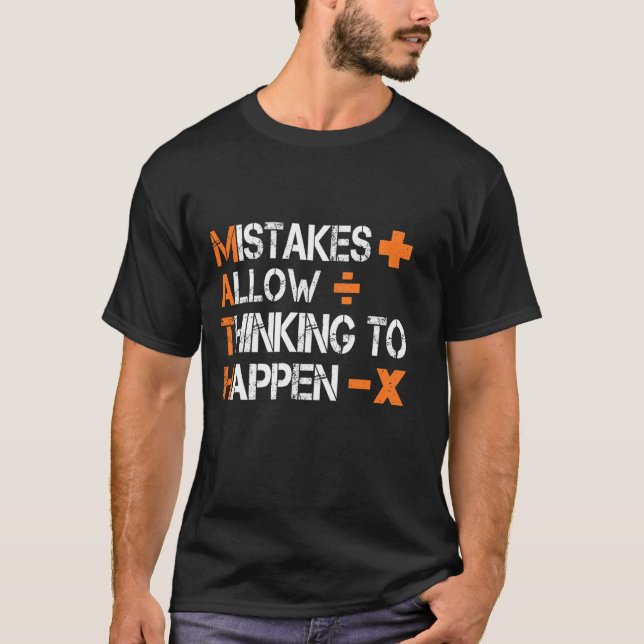 Math Teacher Nerdy Math Physics Joke Pun Math Funn T-Shirt (Vorderseite)