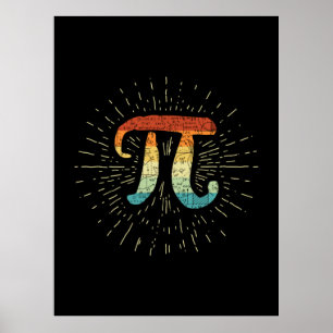 Math Teacher Niedlich Pi Poster