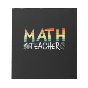 Math Teacher Notizblock