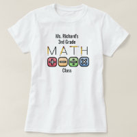 Math Teacher | Personalisierte Arithmetische Symbo