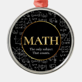 Math Teacher Phantastisch Gold Teacher Wertungstag Ornament Aus Metall