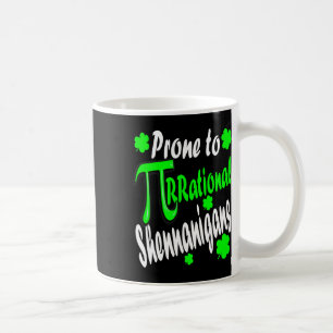 Math Teacher Pi Day St Patrick's Day 2025 Kleeblat Kaffeetasse