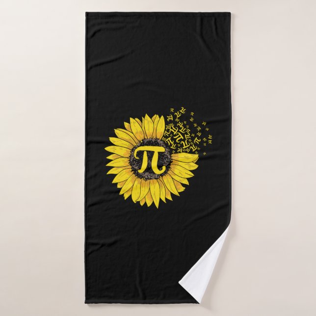 Math Teacher Pi Nummer Sonnenblume Badehandtuch (Badehandtuch)