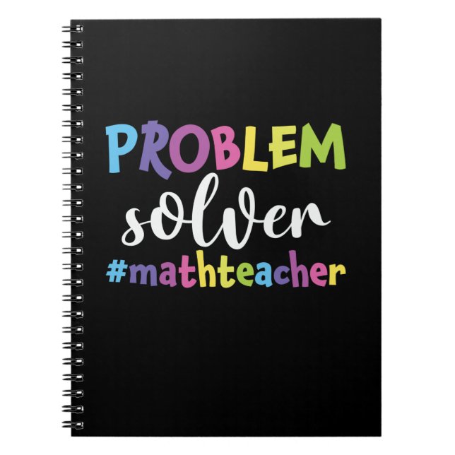 Math Teacher Problem Solver Notizblock (Vorderseite)