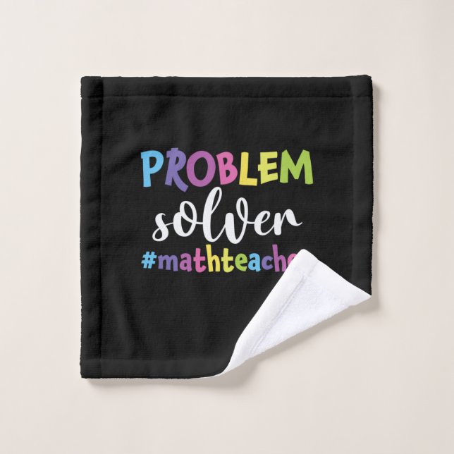 Math Teacher Problem Solver Waschlappen (Waschlappen)