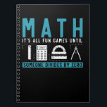 Math Teacher Pun Mathematics Joke Notizblock<br><div class="desc">Mathematiklehrer macht Mathematik Joke. Mathe Pun Funny Science Spaß.</div>