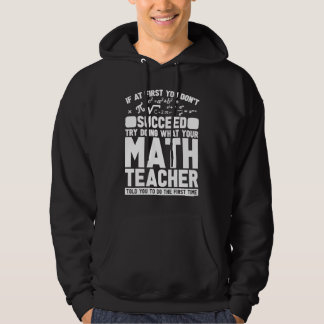 Math Teacher Sarcastic Educator Education School M Hoodie