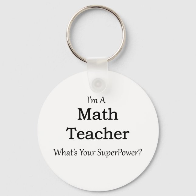 Math Teacher Schlüsselanhänger (Vorderseite)