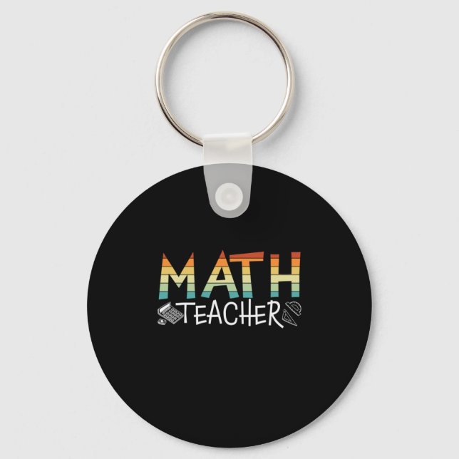 Math Teacher Schlüsselanhänger (Vorderseite)