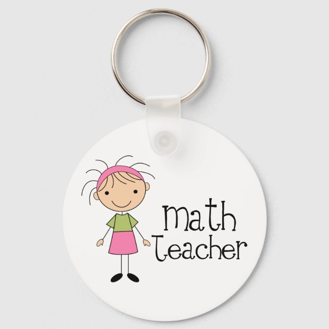 Math Teacher Schlüsselanhänger (Vorderseite)