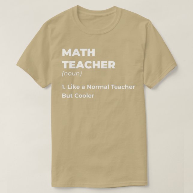 Math Teacher Shirt für Männer Mathe Teacher Shirt  (Design vorne)