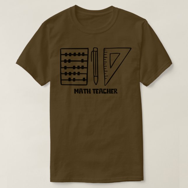 Math Teacher T-Shirt (Design vorne)