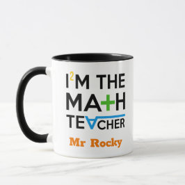 Math Teacher Tasse Personalisierte Wertschätzung G