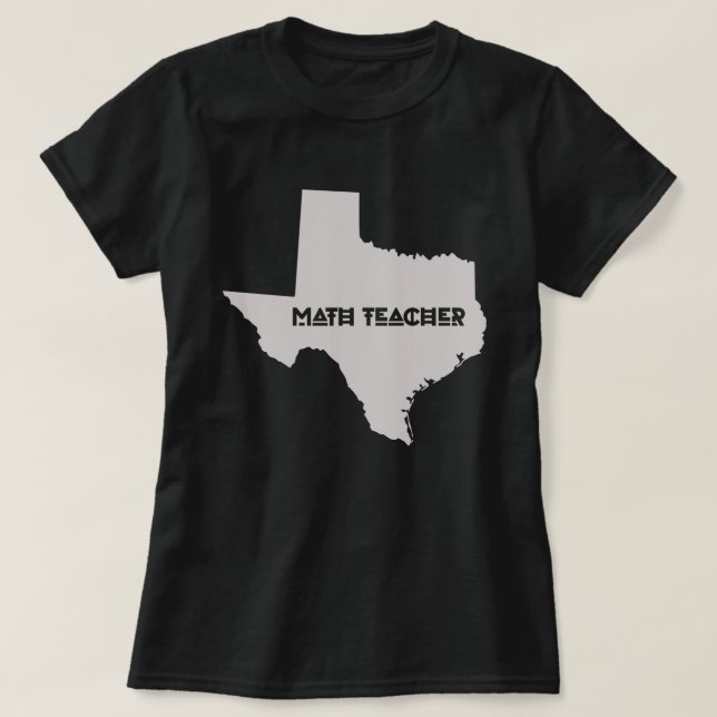 Math Teacher Texans T-Shirt (Design vorne)
