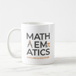 Math Teacher Typography Design Kaffeetasse