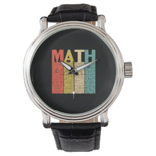 Math Teacher Vintag Math Definition Armbanduhr
