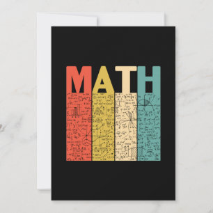 Math Teacher Vintag Math Definition Einladung