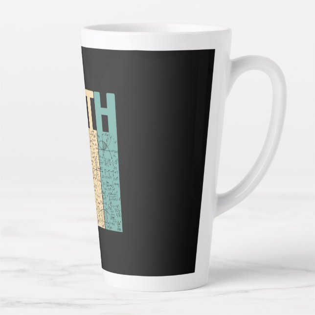 Math Teacher Vintag Math Definition Milchtasse (Rechts)