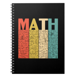 Math Teacher Vintag Math Definition Notizblock
