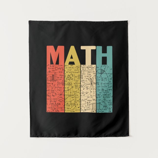Math Teacher Vintag Math Definition Wandteppich (Vorderseite)
