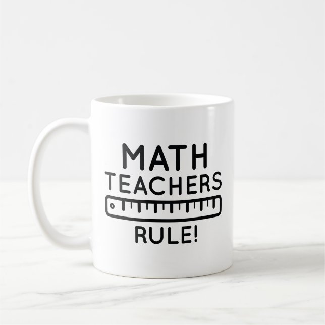 Math Teachers Rule Kaffeetasse (Links)