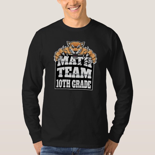 Math Team Lehrer 10. Klasse Studenten Jaguars Pan T-Shirt (Vorderseite)
