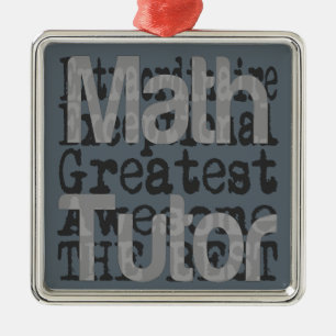 Math Tutor Extraordinaire Ornament Aus Metall