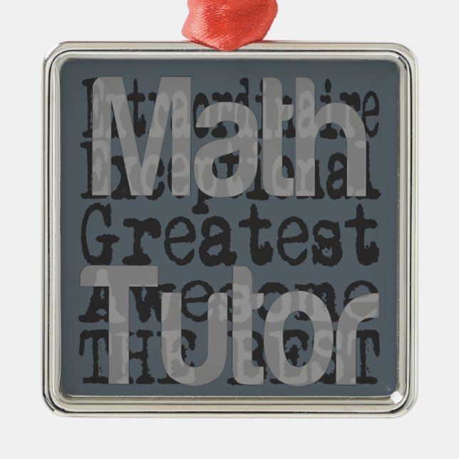 Math Tutor Extraordinaire Ornament Aus Metall (Vorne)