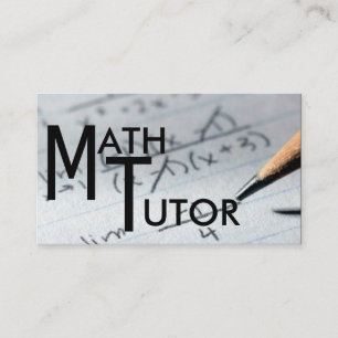 Math Tutor-Visitenkarte Visitenkarte
