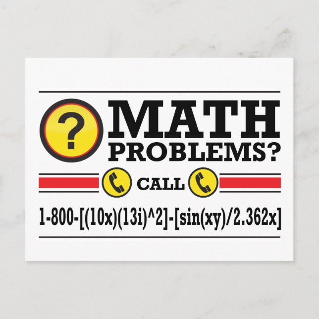 Math Tutoring Humor Gift Postkarte (Vorderseite)