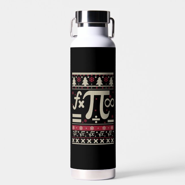 Math Ugly Christmas Trinkflasche (Vorne)