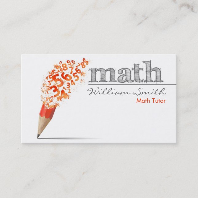 Math Vormund Visitenkarte (Vorderseite)