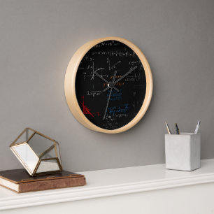 Math Wall Clock Uhr