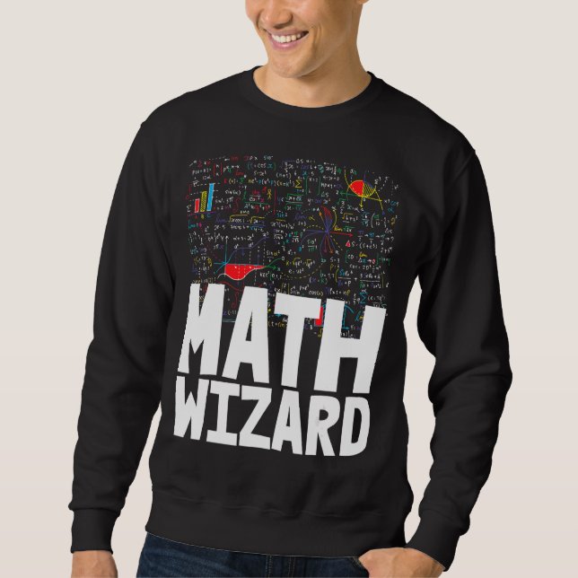 Math Wizard Kleinkind Mathletics Geburtstag Sweatshirt (Vorderseite)
