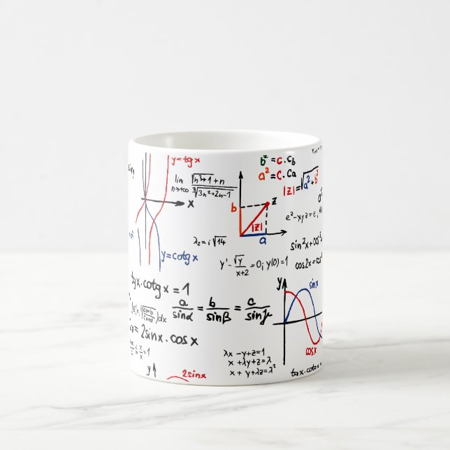 Mathe-Betrüger-Blatt-Tasse Tasse (Mittel)