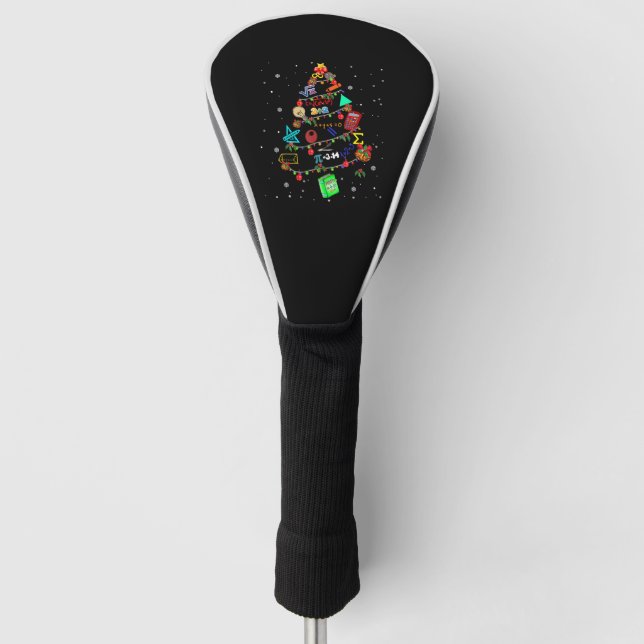 Mathe Christmas Tree Xmas Geschenk Golf Headcover (Vorderseite)