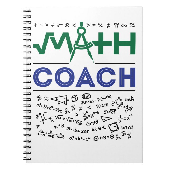Mathe Coach Tutor Mathematik Lehrer Notizblock (Vorderseite)